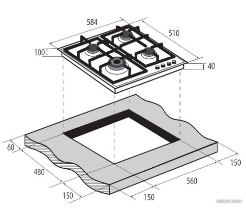 Варочная панель ZUGEL ZGH602B