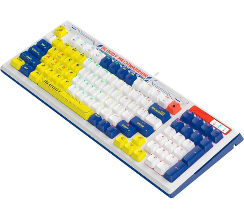 Клавиатура A4Tech Bloody B950 белый/синий, Light Strike Libra Brown