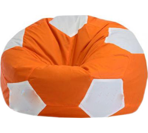 Кресло-мешок Flagman Мяч Стандарт М1.1-09 оранжевый/белый