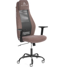 Офисное кресло TetChair Aviator PLT metalBL ткань, светло-коричневый/серый, KUB 03/W-12