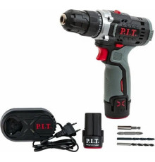 Дрель-шуруповерт P.I.T. PBM12K-10A/2 с 2-мя АКБ, кейс