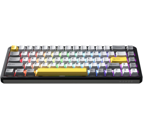 Клавиатура Ajazz AK680 Max 8+1K черный/серый/желтый