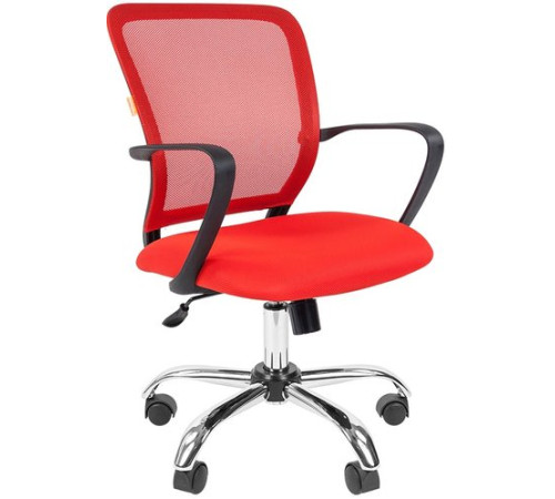 Офисное кресло CHAIRMAN 698 Chrome красный