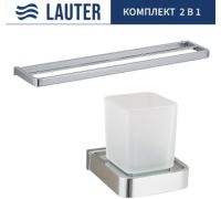Набор аксессуаров для ванной Lauter 21SH7061 + 21SH70201 Chrome, 2 предмета