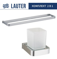 Набор аксессуаров для ванной Lauter 21SH7061 + 21SH70201 Chrome, 2 предмета
