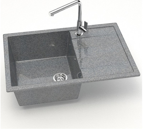 Кухонная мойка MARRBAXX Карельский камень модель 161/Q8 F161Q008 серый/темно-серый