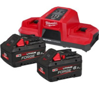 Аккумулятор с зарядным устройством Milwaukee M18 FORGENRG-802DBSC 4933498616 18В + 18В/8 Ач