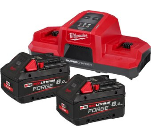Аккумулятор с зарядным устройством Milwaukee M18 FORGENRG-802DBSC 4933498616 18В + 18В/8 Ач