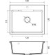 Кухонная мойка GranFest GF-UR-658 песочный