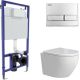 Унитаз подвесной Berges Wasserhaus Okus Rimless + Visam Slim 525 EX-043386 с сиденьем