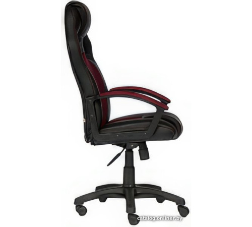 Игровое геймерское кресло TetChair Driver экокожа/ткань, черный/бордовый