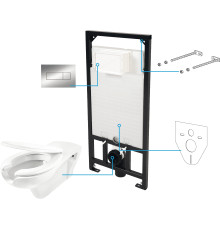 Унитаз подвесной Deante Vital CDVS6WPW