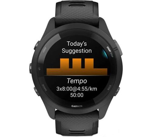 Умные часы Garmin Forerunner 265 черный/пудрово-серый