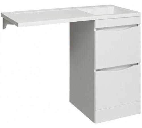 Умывальник Runo Гамма 105 лайт с левым крылом белый