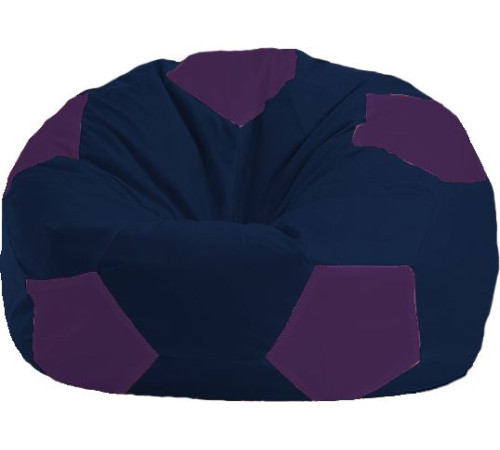 Кресло-мешок Flagman Мяч Стандарт М1.1-38 темно-синий/фиолетовый