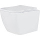 Унитаз подвесной Roxen Cube Bidet One Rimless 6 в 1 StounFix Dual Fresh 506235 кнопка: белый глянец