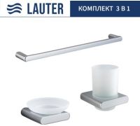 Набор аксессуаров для ванной Lauter 21SH57061 + 21SH57051 + 21SH70101 Chrome, 3 предмета