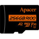 Карта памяти Apacer microSDXC AP256GMCSX10U8-R 256GB с адаптером