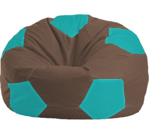 Кресло-мешок Flagman Мяч Стандарт М1.1-317 коричневый/бирюзовый