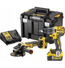 DeWalt DCK2020P2T шуруповерт, УШМ, кейс