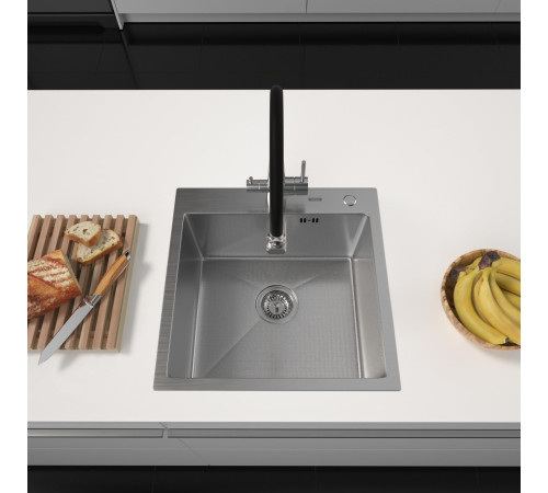 Кухонная мойка ARFEKA Eco AR 500*500 Satin Decor Millet Grains