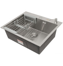 Кухонная мойка ARFEKA ECO AR мойка 600*500, коландер, дозатор SATIN