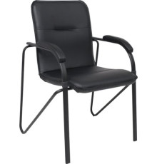 Офисный стул AksHome Samba Aks-1 000.704 Pegasso черный/мягкие подлокотники/основание черное