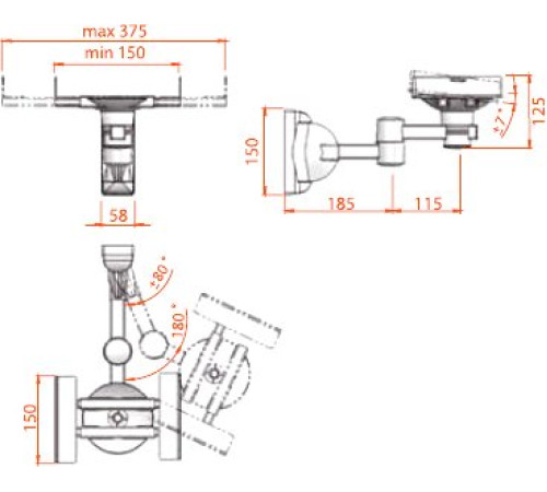 Кронштейн для проектора Electric Light КБ-01-19