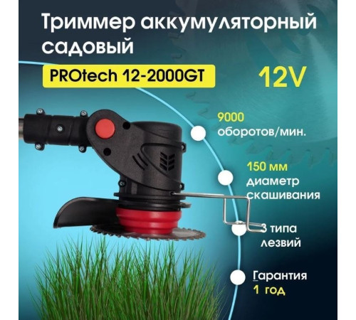 Триммер Edon 12–2000GT с 2-мя АКБ