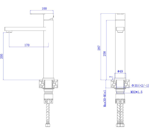 Смеситель AV Engineering AVBON1-BW1