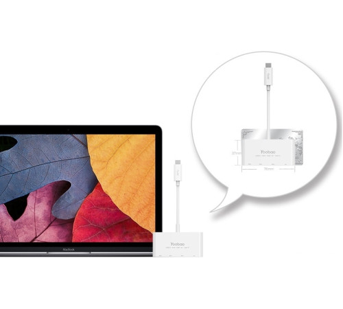 USB-хаб Yoobao YB-H1C3A/C-PD