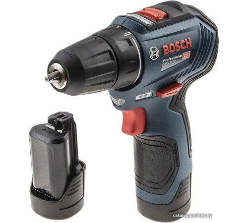 Дрель-шуруповерт Bosch GSR 12V-30 Professional 06019G9000 с 2-мя АКБ, кейс