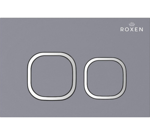 Унитаз приставной Roxen Antares в комплекте с инсталляцией Attach 5 в 1 966977 кнопка: серый бетон