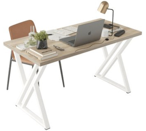 Стол Домус Гранд 12.016.401.06 вяз светлый/металл белый