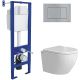 Унитаз подвесной Berges Wasserhaus Okus Rimless 043395 с сиденьем