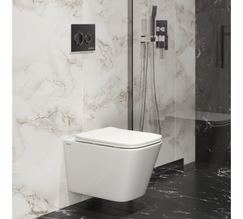 Унитаз подвесной Berges Wasserhaus FLOE S c сиденьем Slim SO микролифт