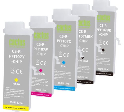 Картридж CACTUS CS-R-PFI107SET-CHIP с чипом