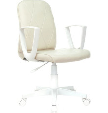Кресло Бюрократ CH-W327 слоновая кость OR-10/белый