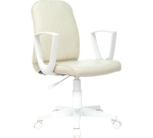 Кресло Бюрократ CH-W327 слоновая кость OR-10/белый