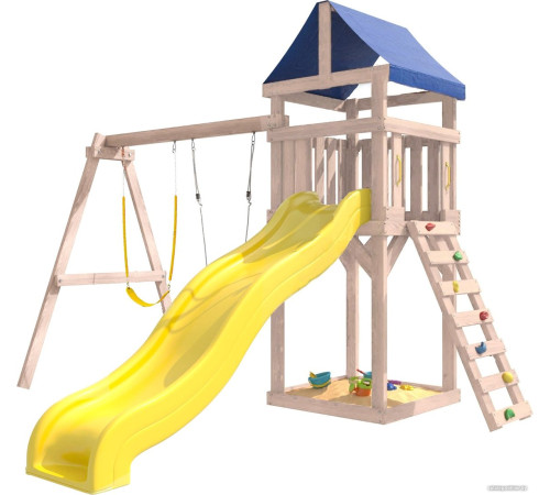 Игровой комплекс National Tree Company С гибкими качелями IgroWoods ДКНП-11 не окрашен
