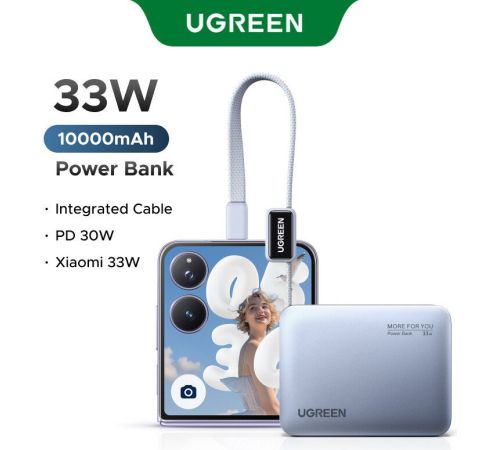 Внешний аккумулятор Ugreen PB584 75173B 10000mAh серый, китайская версия