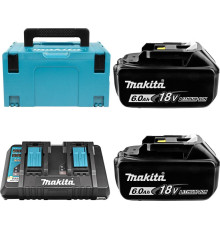Аккумулятор с зарядным устройством Makita BL1860B + DC18RD 198080-9 40В/6 Ah + 7.2-18В