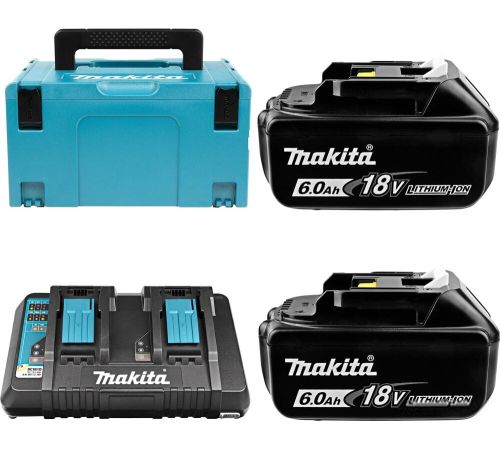 Аккумулятор с зарядным устройством Makita BL1860B + DC18RD 198080-9 40В/6 Ah + 7.2-18В