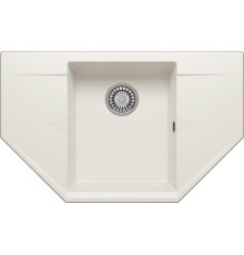 Кухонная мойка Polygran Riff-800 белый хлопок 36
