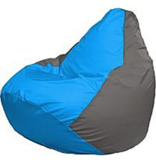 Кресло-мешок Flagman Груша Медиум Г1.1-274 голубой/серый