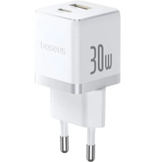 Сетевое зарядное Baseus Palm Fast Charger C+U 30W EU P1011160A213-01 белый
