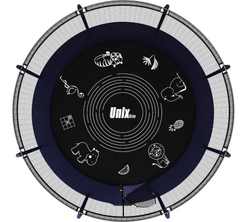 Батут Unix Line Supreme Game 10ft синий