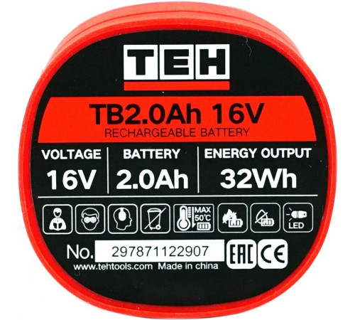 Аккумулятор TEH TB2.0Ah 16V 16В/2 Ah