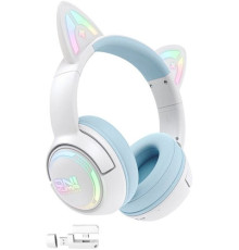 Наушники Onikuma GT838 Cat Ear белый/голубой