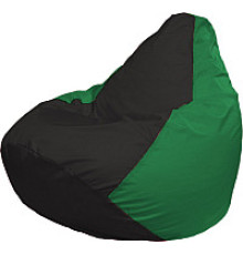 Кресло-мешок Flagman Груша Супер Мега 4XL Г5.1-397 черный/зеленый
